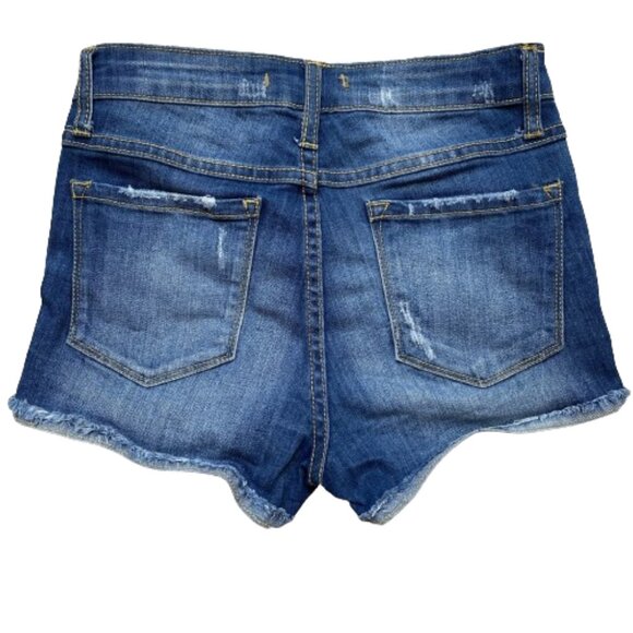 Klique B Distressed Denim Shorts - Picture 2 of 2